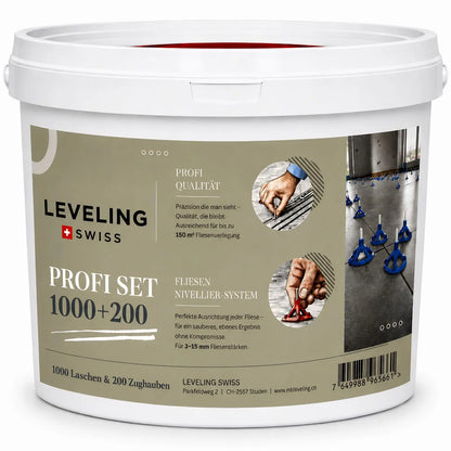 MB Leveling Swiss Profi Set Fliesen Nivelliersystem